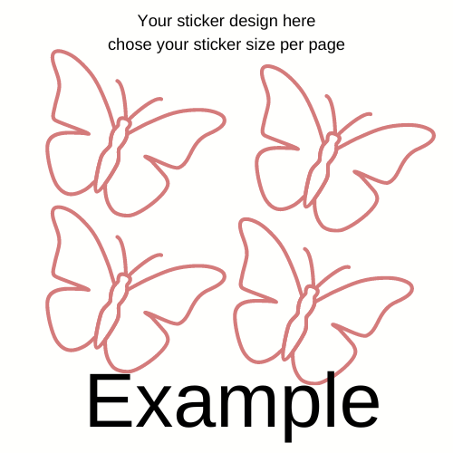 Customizable stickers