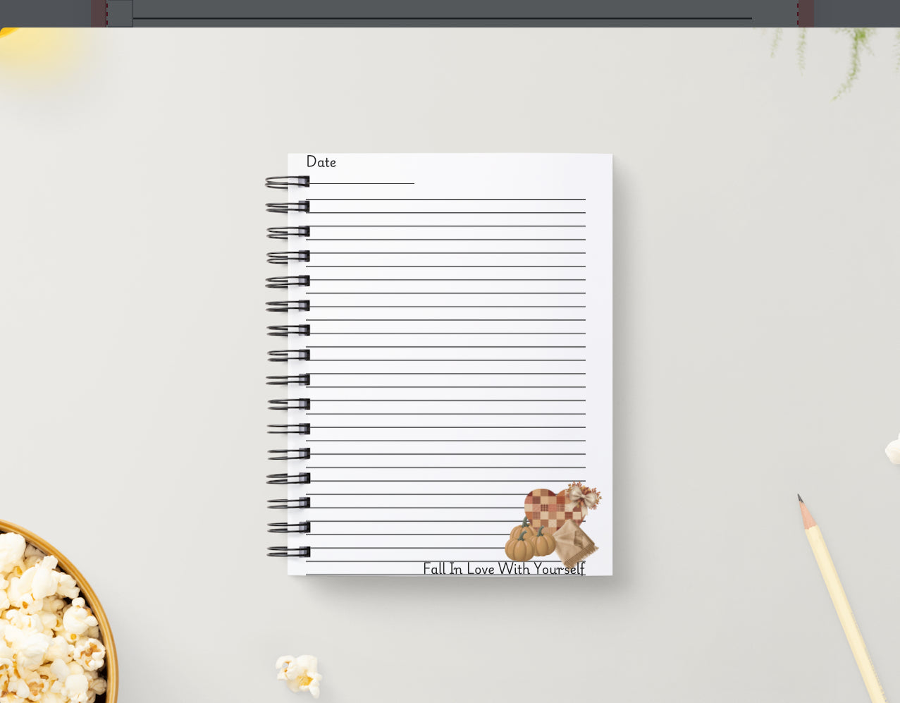 Fall In Love With Yourself NoteBook