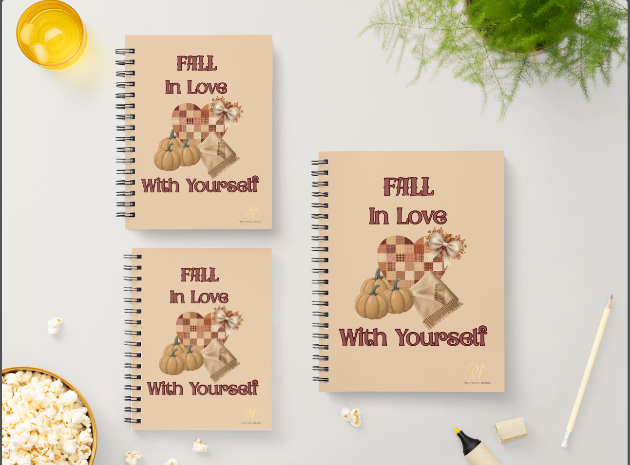Fall In Love With Yourself NoteBook