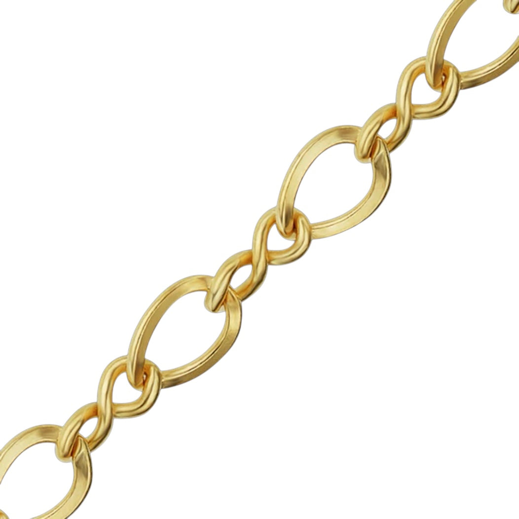 Figure Eight 14 K Gold Filled Unfinished Chain *Priced Per Inch*